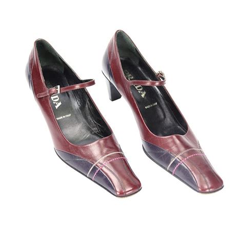 prada vero cuoio red pumps|vero cuoio stamp on shoes.